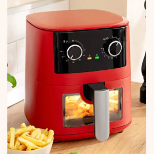 Air fryer viewing window