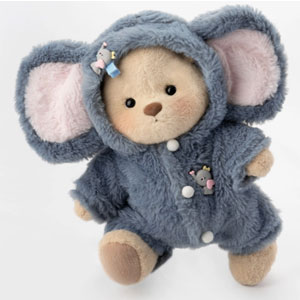 Fluffy Little Elephant Handmade Teddy Bear