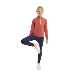 Horze Soraya Kids Training Shirt – Dusty Cedar