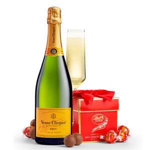 Classic LINDOR Truffle Box with Veuve Clicquot