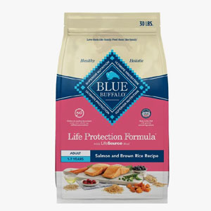 Blue Buffalo Life Protection Formula Adult Salmon & Brown Rice Recipe Dry Dog Food, 30-lb bag