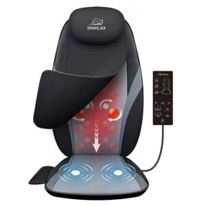 Snailax Shiatsu Massage Cushion Heat Massage Chair Pad