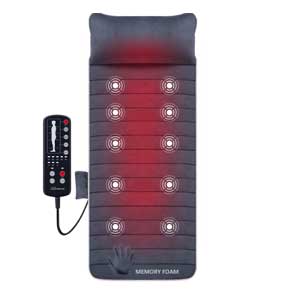 Heated Vibration Massage Mat  Full Body Massage Pad 